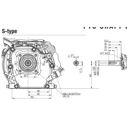 Honda Motor GX160UH2X-SX-S4-SD 4,8 PK Horizontale Krukas 20 mm
