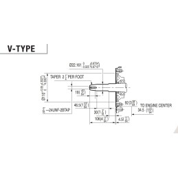 Honda Moteur GX270T2-VS-P-OH 8,4 HP Vilebrequin Horizontal