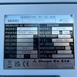 Stromerzeuger Denyo DCA-19ESEY5 Yanmar Diesel 19 kVA -400V